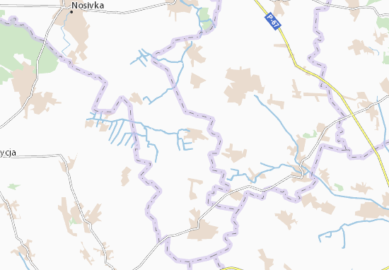 Karte Stadtplan Rivchak-Stepanivka