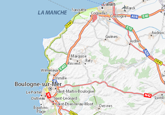 Mapa La Basse Normandie