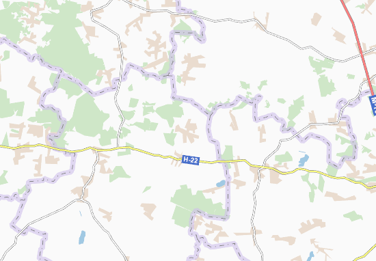 Karte Stadtplan Zubyl&#x27;ne
