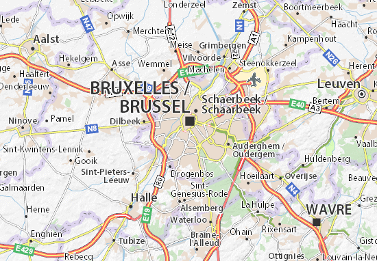 Mapa Brussel Wereldstad