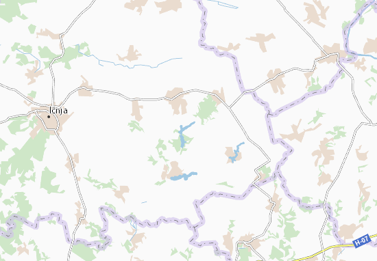 Kaart Plattegrond Kachanivka