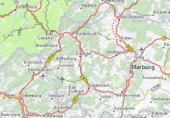 Mapa Friedensdorf