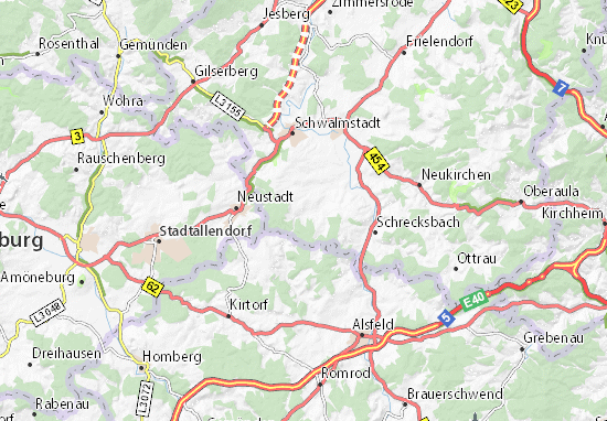 Karte Stadtplan Willingshausen
