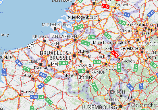 huisvrouw Draai vast Mediaan Kaart MICHELIN Vlaams-Brabant - plattegrond Vlaams-Brabant - ViaMichelin