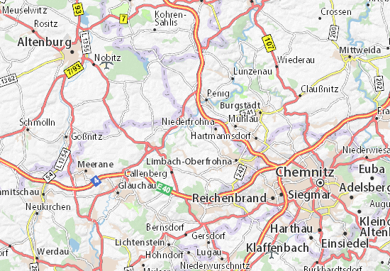 MICHELIN-Landkarte Kaufungen - Stadtplan Kaufungen - ViaMichelin