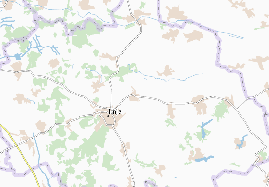 Karte Stadtplan Huzhivka