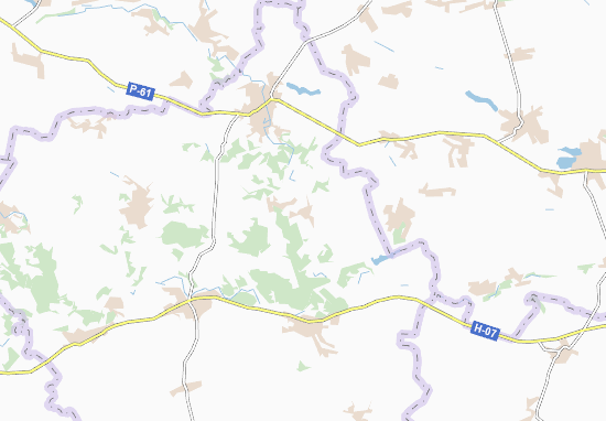 Mapa Derkachivka