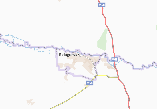 Mapa Belogorsk