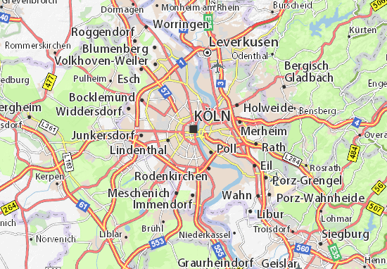 Mapa Altstadt-Süd