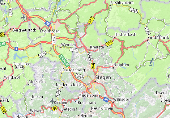 MICHELIN-Landkarte Buchen - Stadtplan Buchen - ViaMichelin
