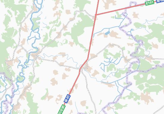 Karte Stadtplan Bileiky