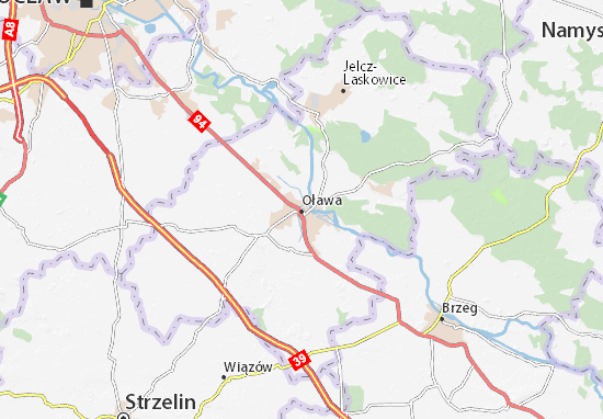 Karte Stadtplan Oława