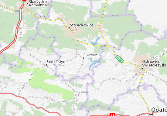 Karte Stadtplan Pawłów