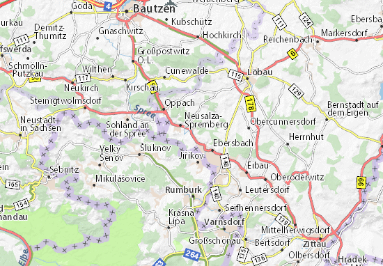 Karte Stadtplan Friedersdorf