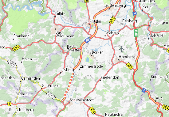 Karte Stadtplan Trockenerfurth