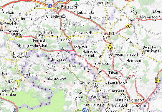 MICHELIN-Landkarte Neusalza-Spremberg - Stadtplan Neusalza-Spremberg