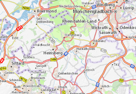MICHELIN-Landkarte Ratheim - Stadtplan Ratheim - ViaMichelin