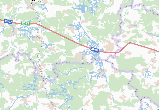 Mapa Zhubrovychi