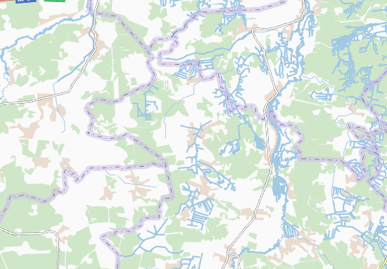 Karte Stadtplan Velykyi Myds&#x27;k
