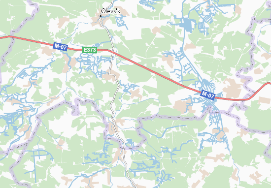 Mapa Stovpynka