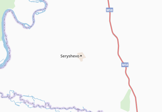 Mapa Seryshevo