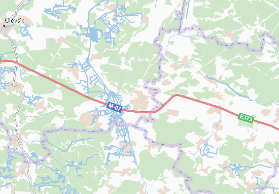 Mapa Bilokorovychi