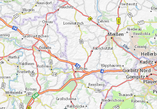 Mapa Ketzerbachtal