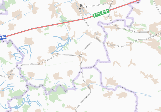 Karte Stadtplan Plysky