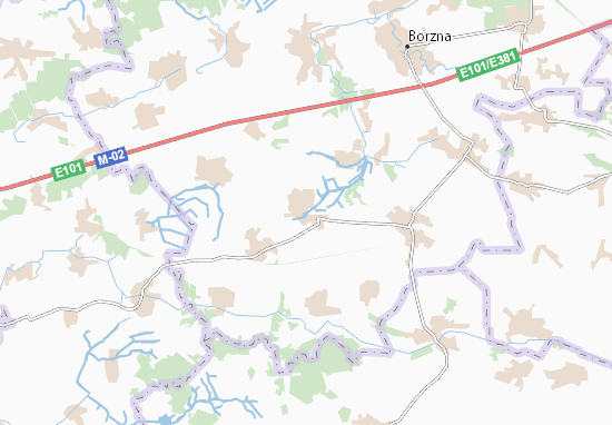 Karte Stadtplan Syvolozh