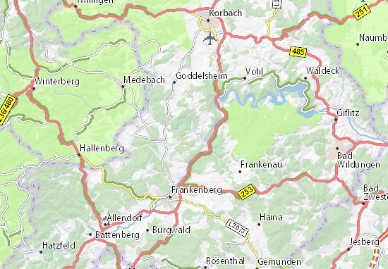 MICHELIN-Landkarte Oberorke - Stadtplan Oberorke - ViaMichelin