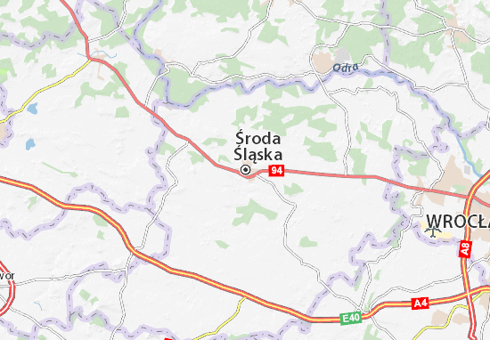 Środa Śląska Map