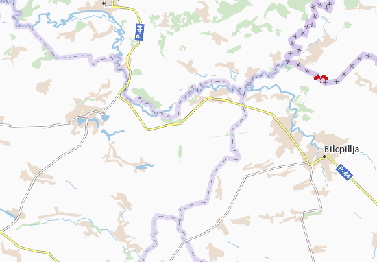 Karte Stadtplan Dyakivka