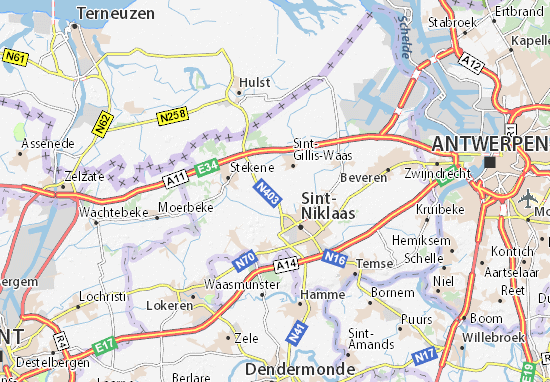 Mapa Kruisstraat