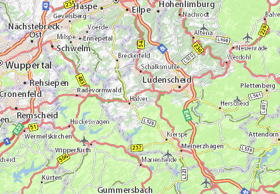 Kaart MICHELIN Lingen - plattegrond Lingen - ViaMichelin