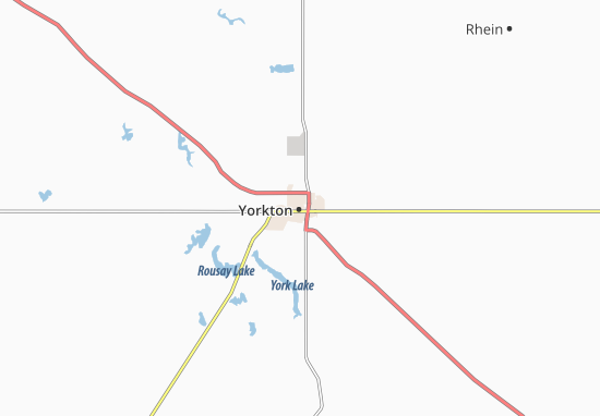 Mapa Yorkton