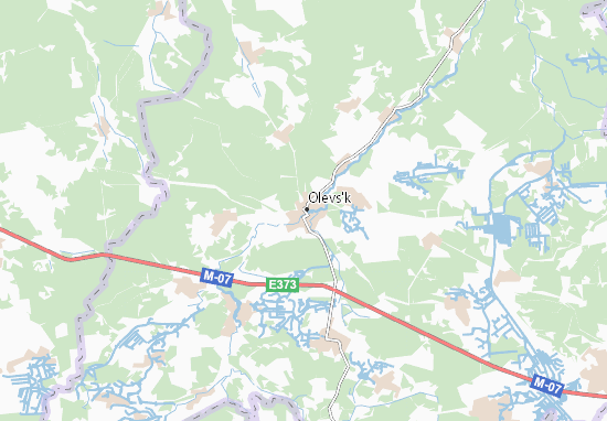 Mapa Olevs&#x27;k