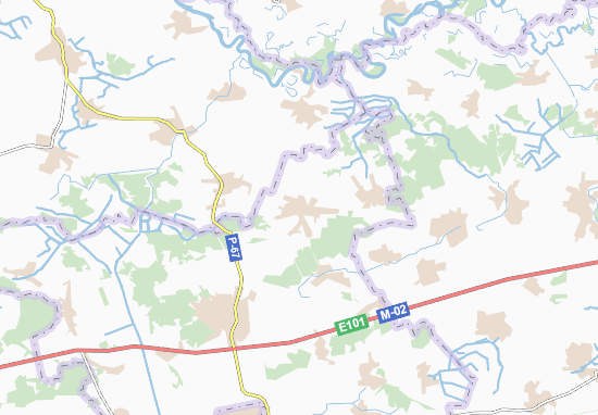Karte Stadtplan Velyka Koshelivka