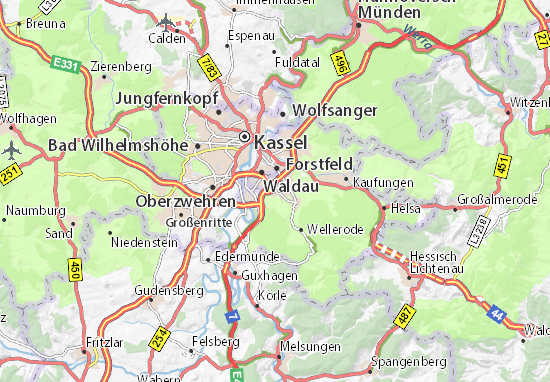 Karte Stadtplan Lohfelden
