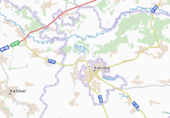 Kaart Plattegrond Vyrivka