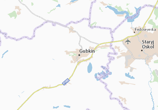 Karte Stadtplan Gubkin