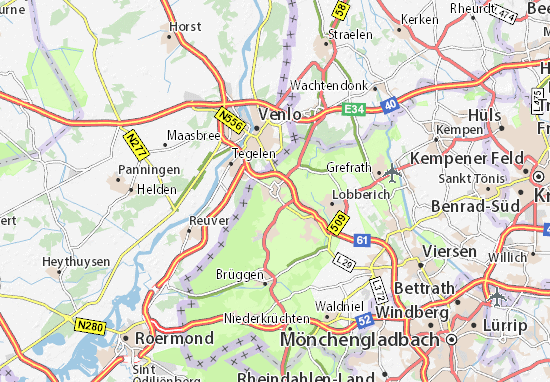 Mapa Kaldenkirchen