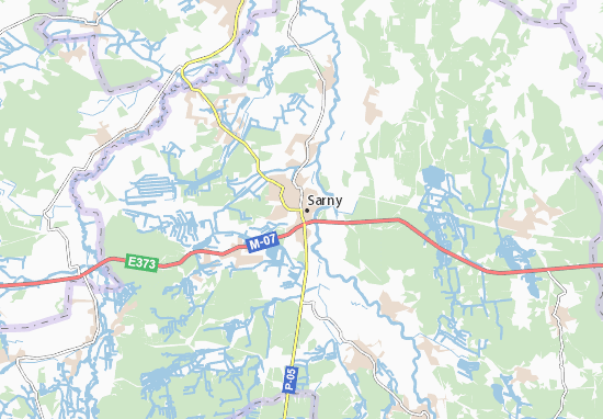 Karte Stadtplan Sarny