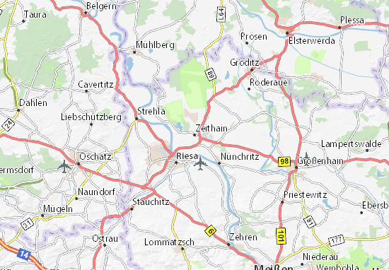 Zeithain Map