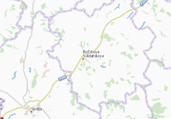 Karte Stadtplan Bol&#x27;shoye Soldatskoye