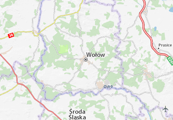 Karte Stadtplan Wołów