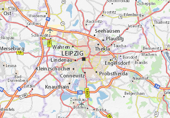 Mapa Leipzig-Zentrum