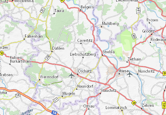 Liebschützberg Map
