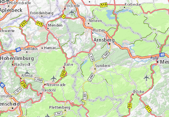 Mapa Langscheid