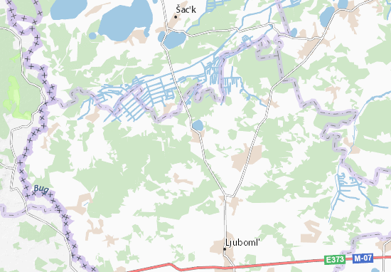 Mapa Zhorany