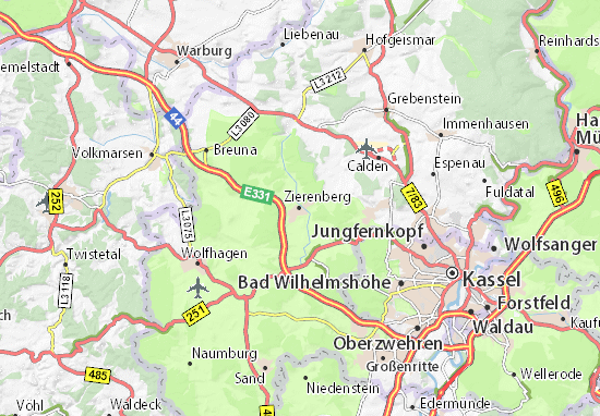Karte Stadtplan Zierenberg